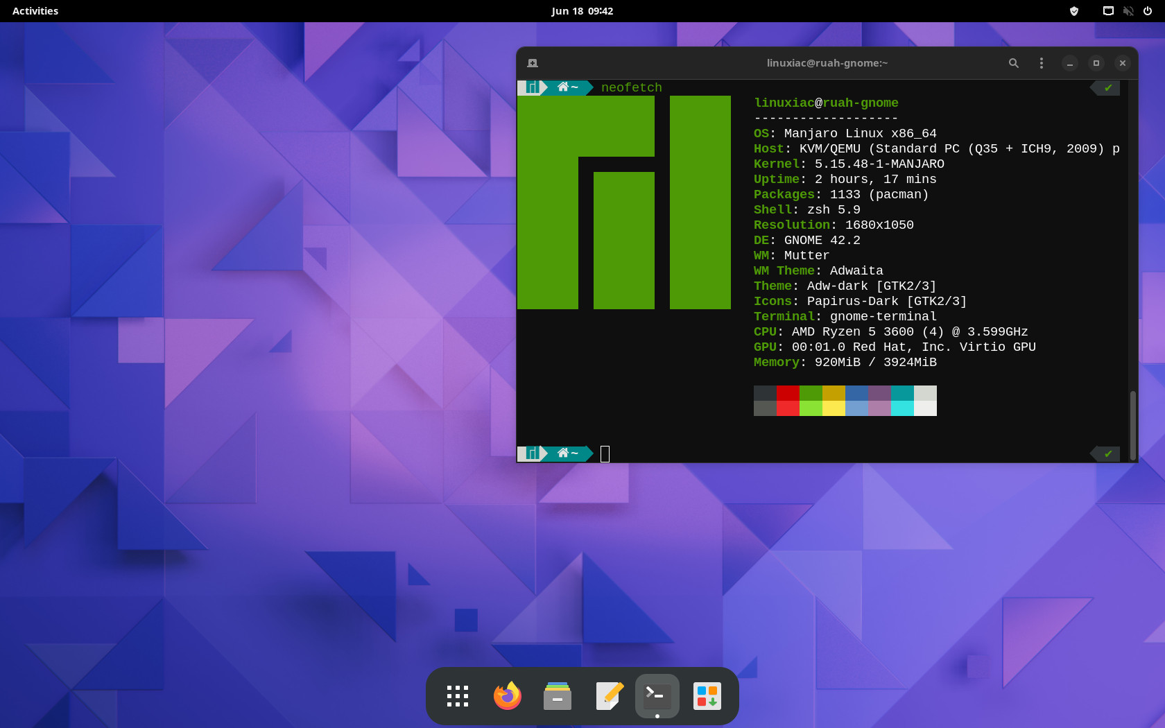 manjaro gnome版 25.0.3 250526  linux612 操作系统下载