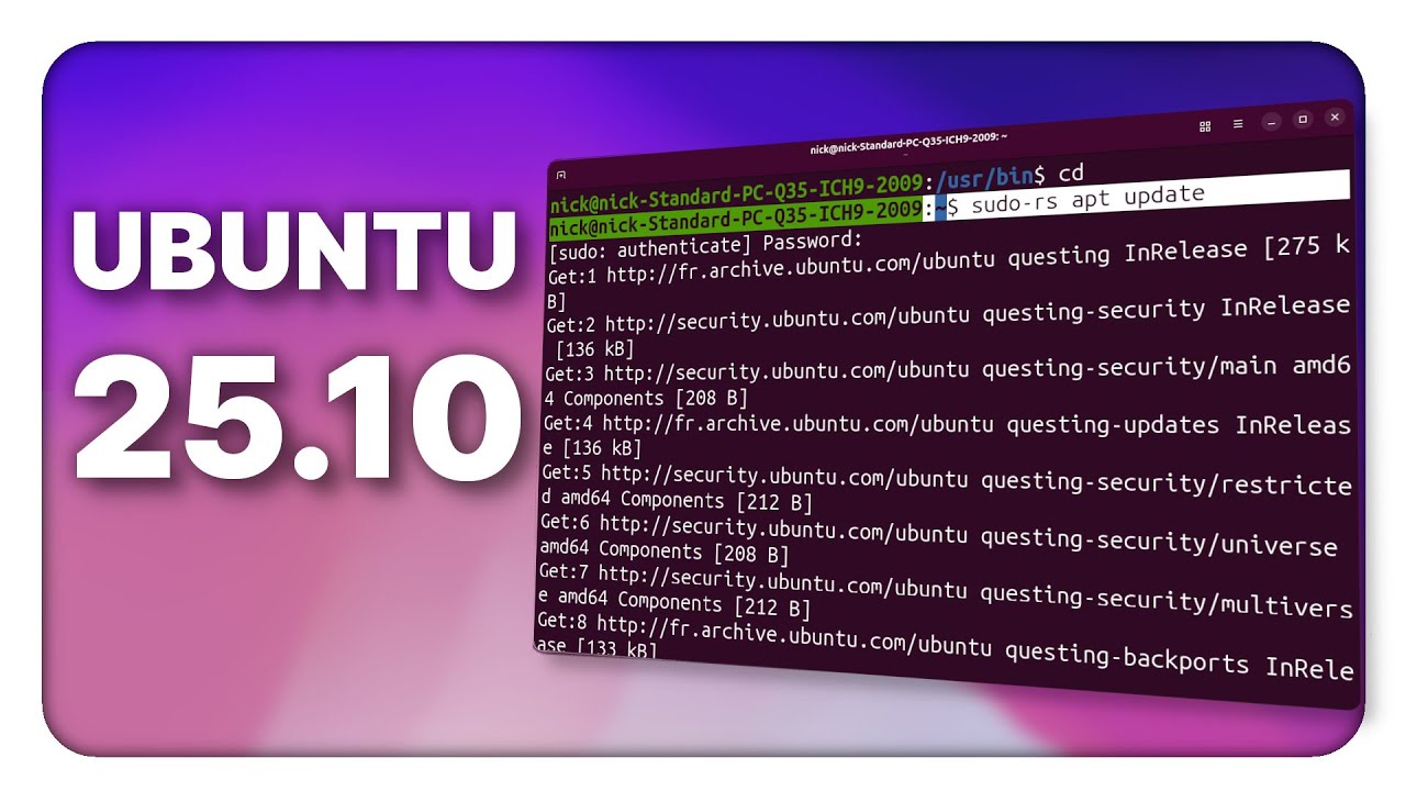 Ubuntu Desktop 25.10 桌面最新版(图1) ubuntu25.10.jpg